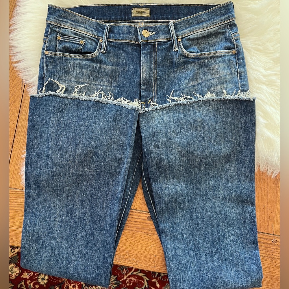 MOTHER Weekender Fray Denim